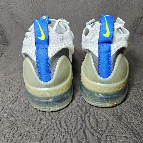 Nike Air VaporMax 2021 FK Cool Grey Teal Volt Athletic Men's Shoes Size 13